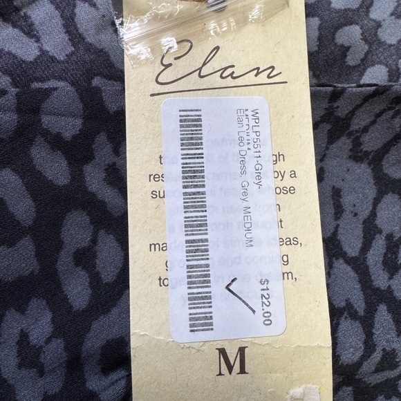 Elan Charcoal Long Sleeve lightweight Dress - size medium - Picture 11 of 16